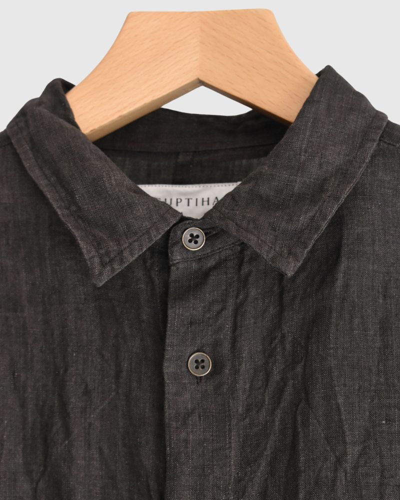TEORI Linen 6060 Square Shirt in Mocha