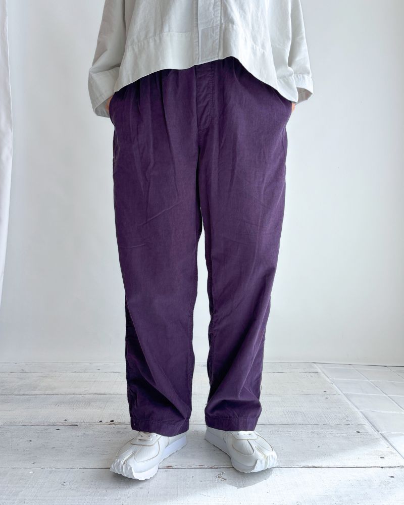 26 WALES CORDUROY OVERDYE EASY PANTS in Purple