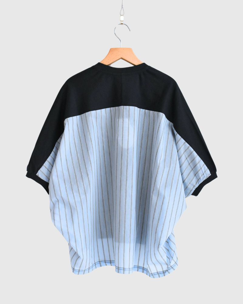 Design combination top 'SALOW' in Navy/Blue