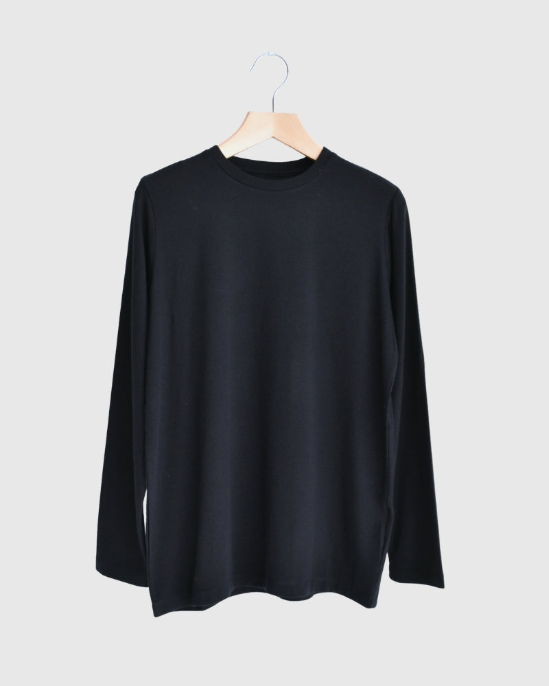 Sheer Jersey Crewneck in Navy