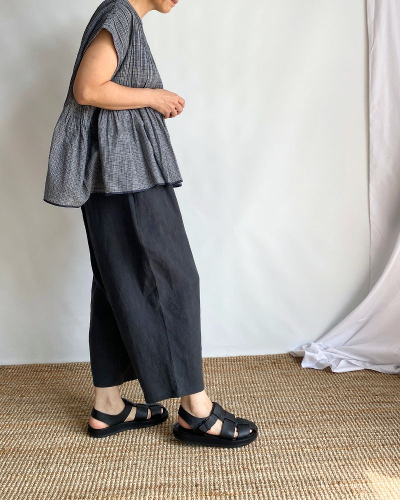 Egg Pants (LINEN) in Sumi