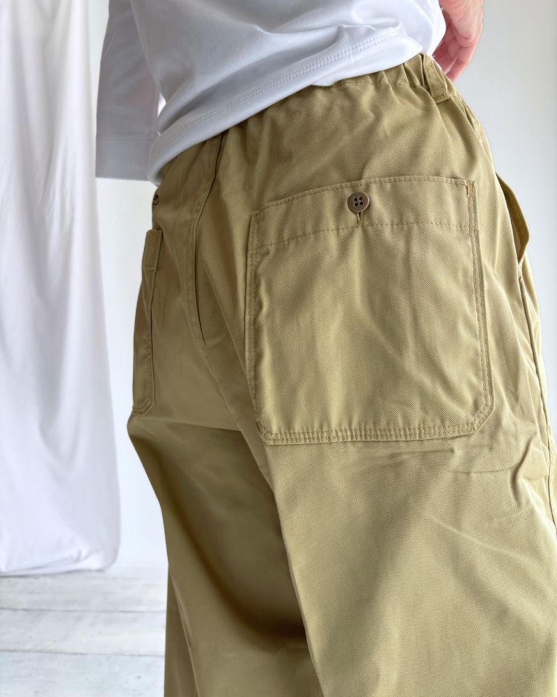 PE/C Twill Center Press Pants in Beige