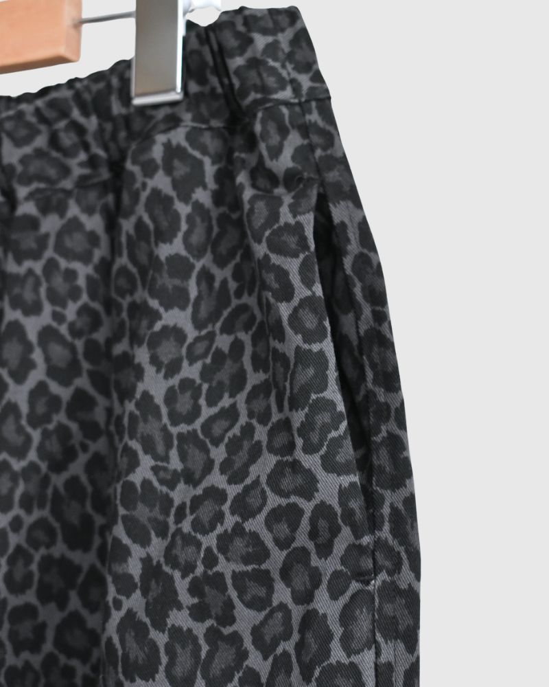 LEOPARD KUNG FU PANTS in BlackLeopard