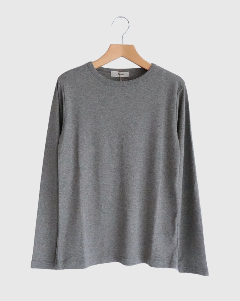 ichi Antiquites | 1200644 Yak Crew-Neck Pullover in Gray