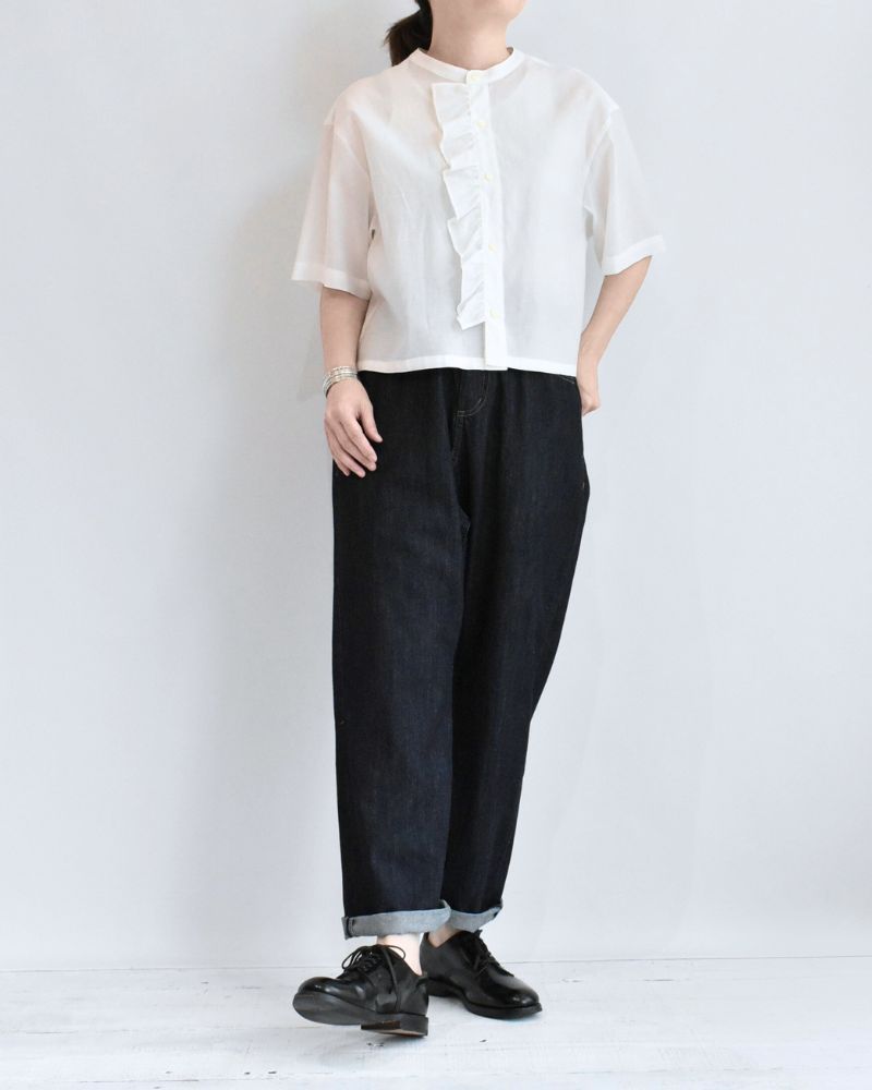 Sarrouel Design Denim Pants 'JENA' in Onewash