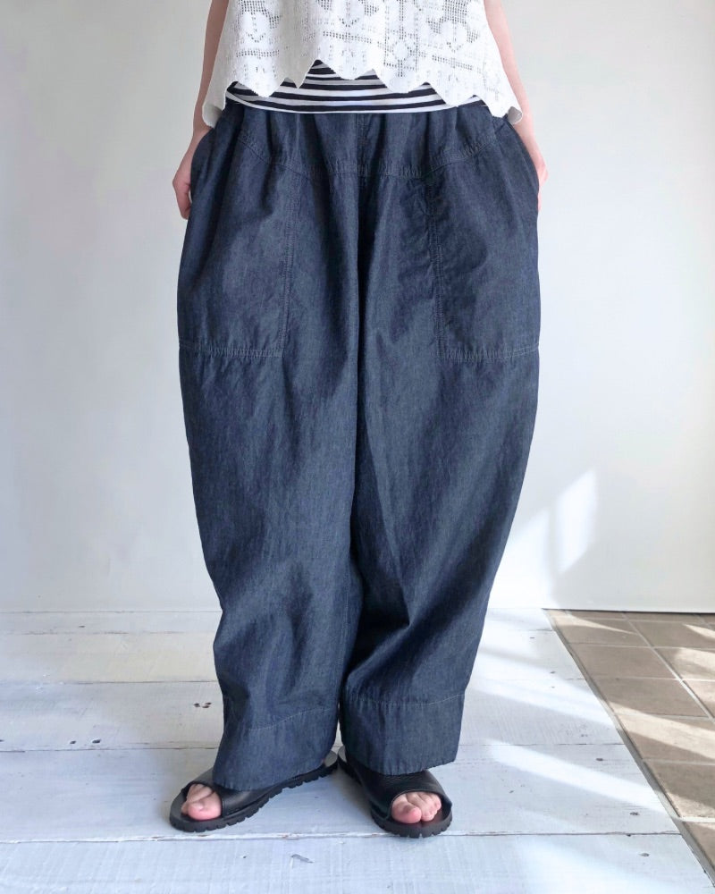 6.3oz Denim Dungaree Full Pants in Indigo