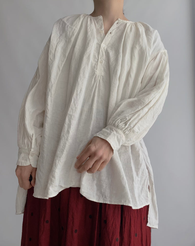 Lithuanian Linen Gather Tunic