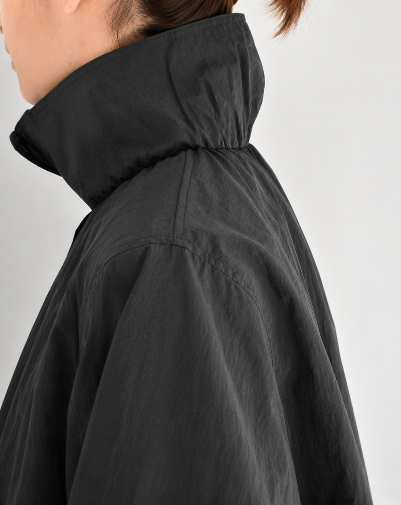 Funnel Neck Jacket in Black