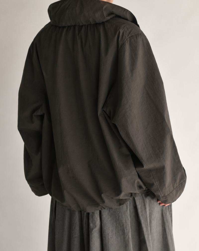 Funnel Neck Jacket in Brown