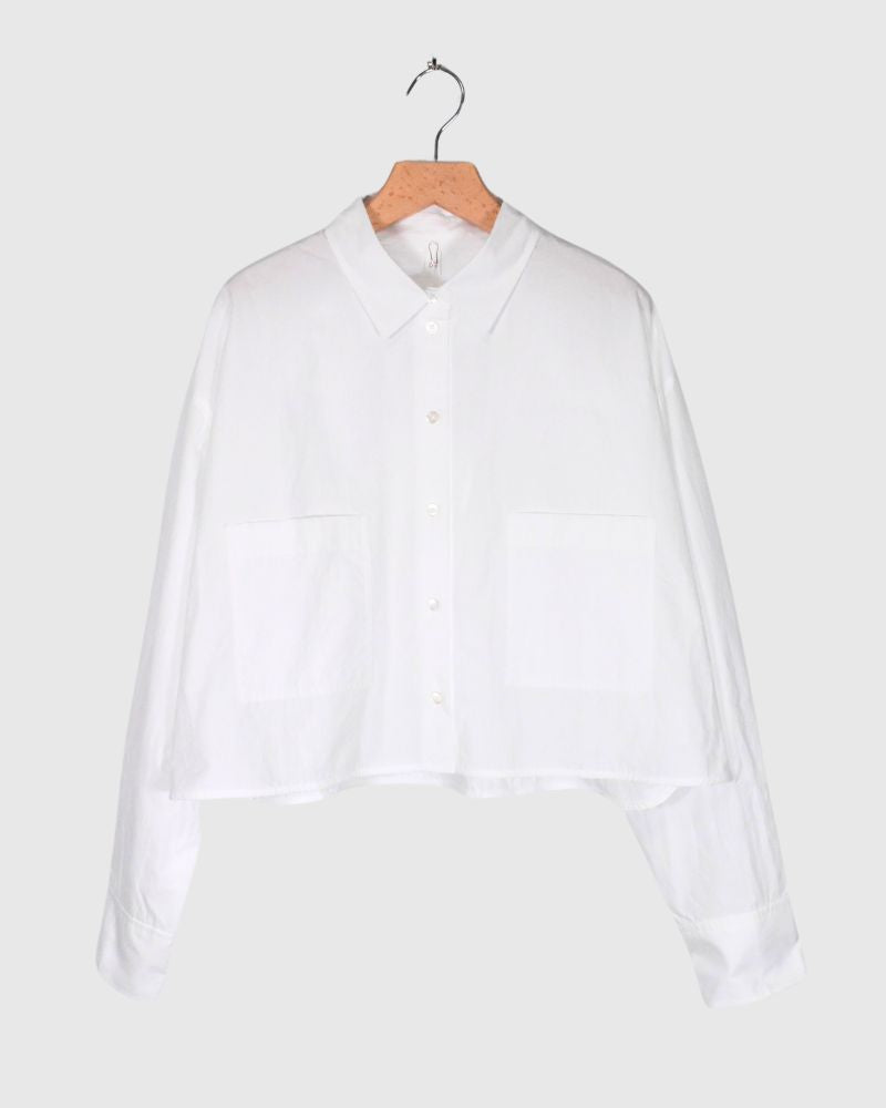 Cropped Shirt in White