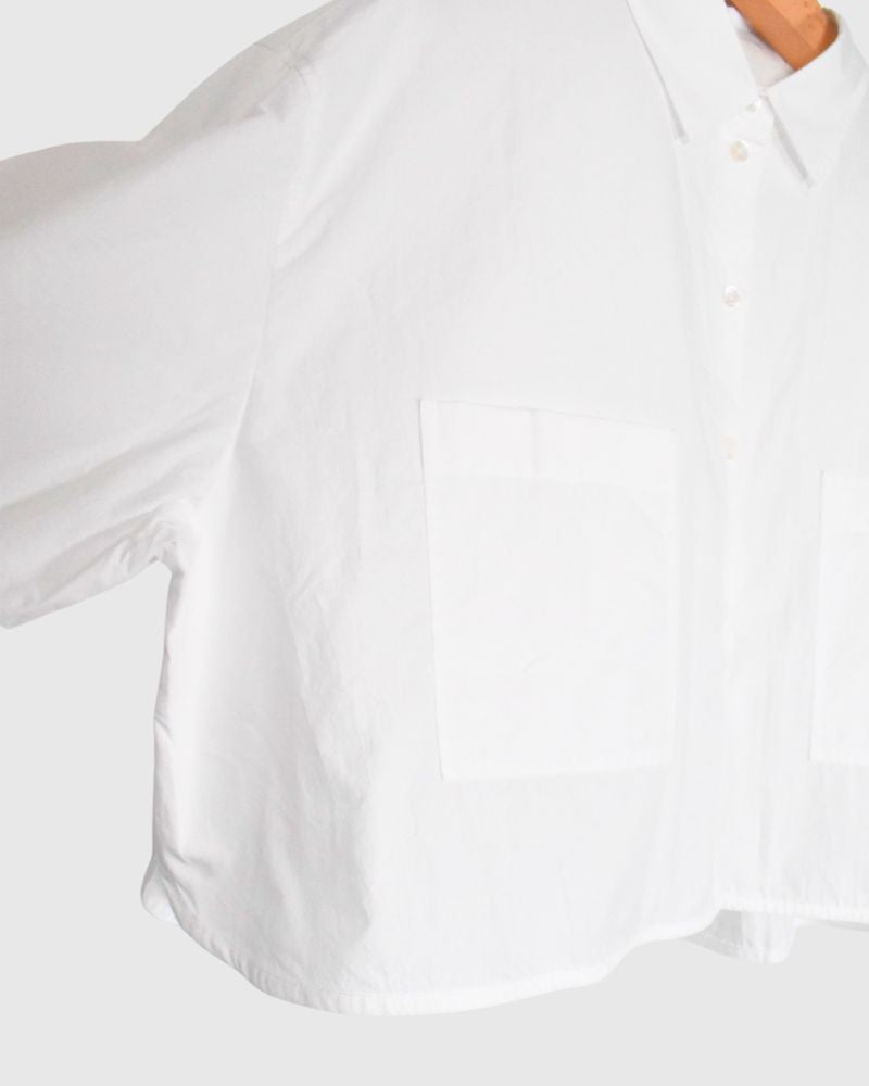 Cropped Shirt in White