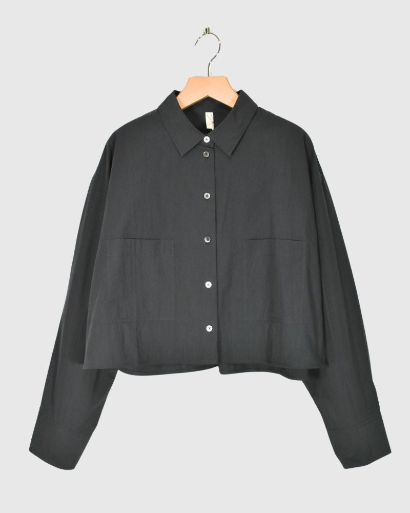 Cropped Shirt in DarkGray