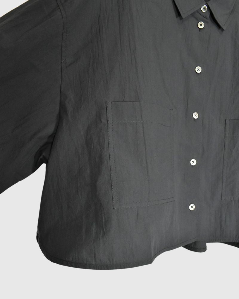 Cropped Shirt in DarkGray