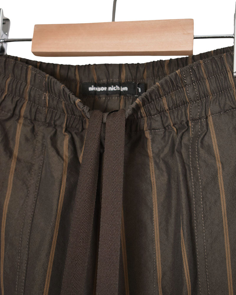 HARBY-W Easy Pants in Brown Stripe