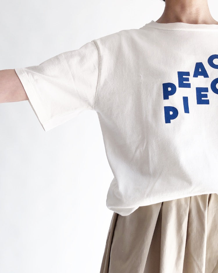 G/D COTTON PEACE TEE 2,3 in White