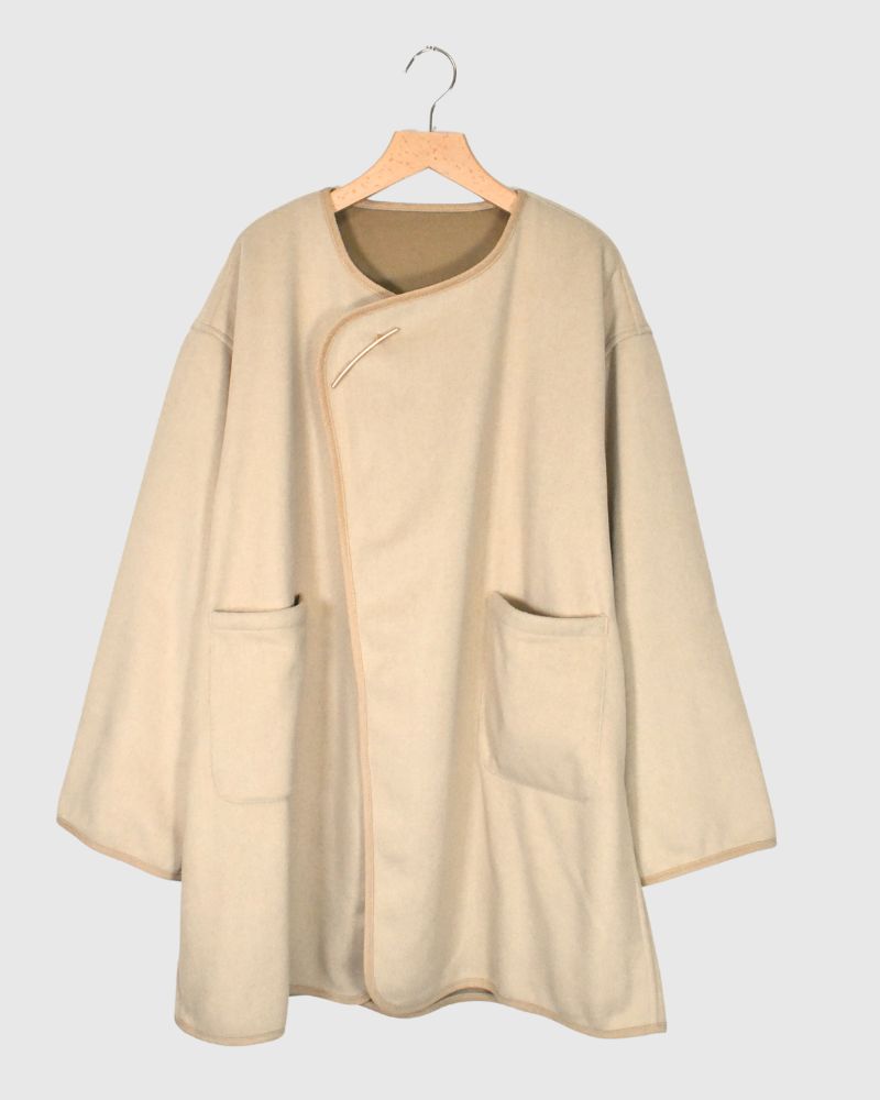 4WAY REVERSIBLE COAT 'KALIE' in Beige