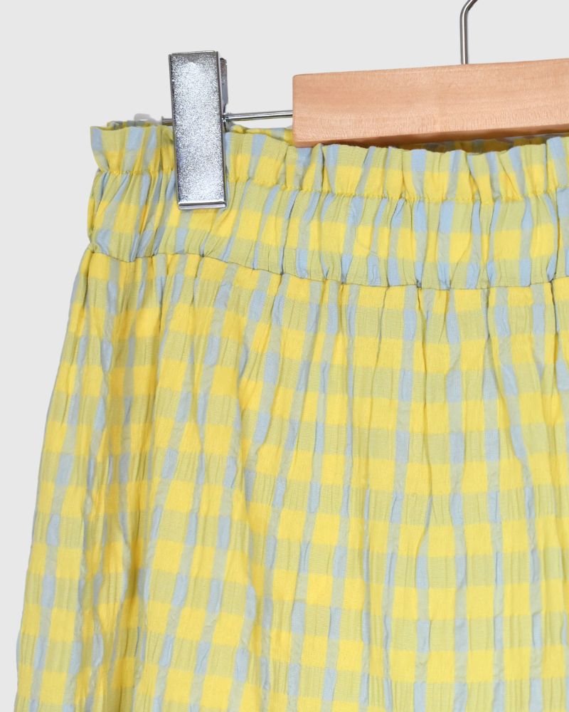 TIERED DESIGN SKIRT 'JEBI'  In Yellow