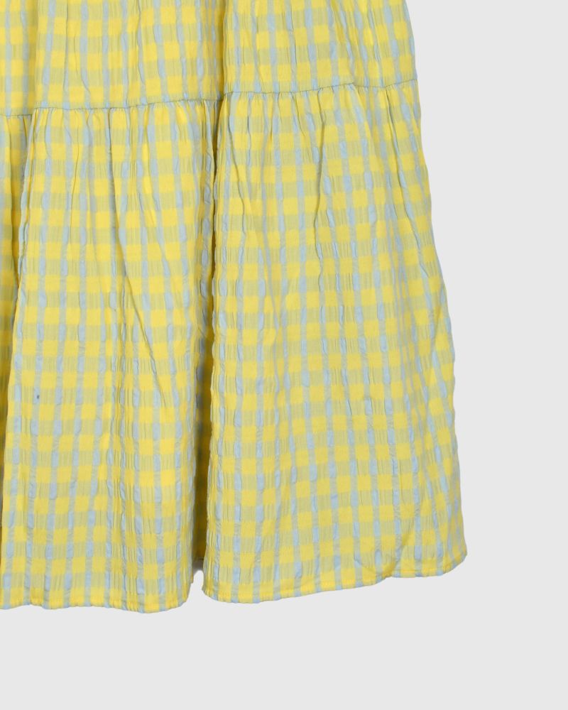 TIERED DESIGN SKIRT 'JEBI'  In Yellow