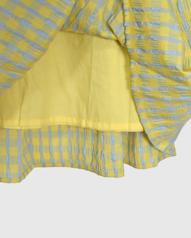 TIERED DESIGN SKIRT 'JEBI'  In Yellow