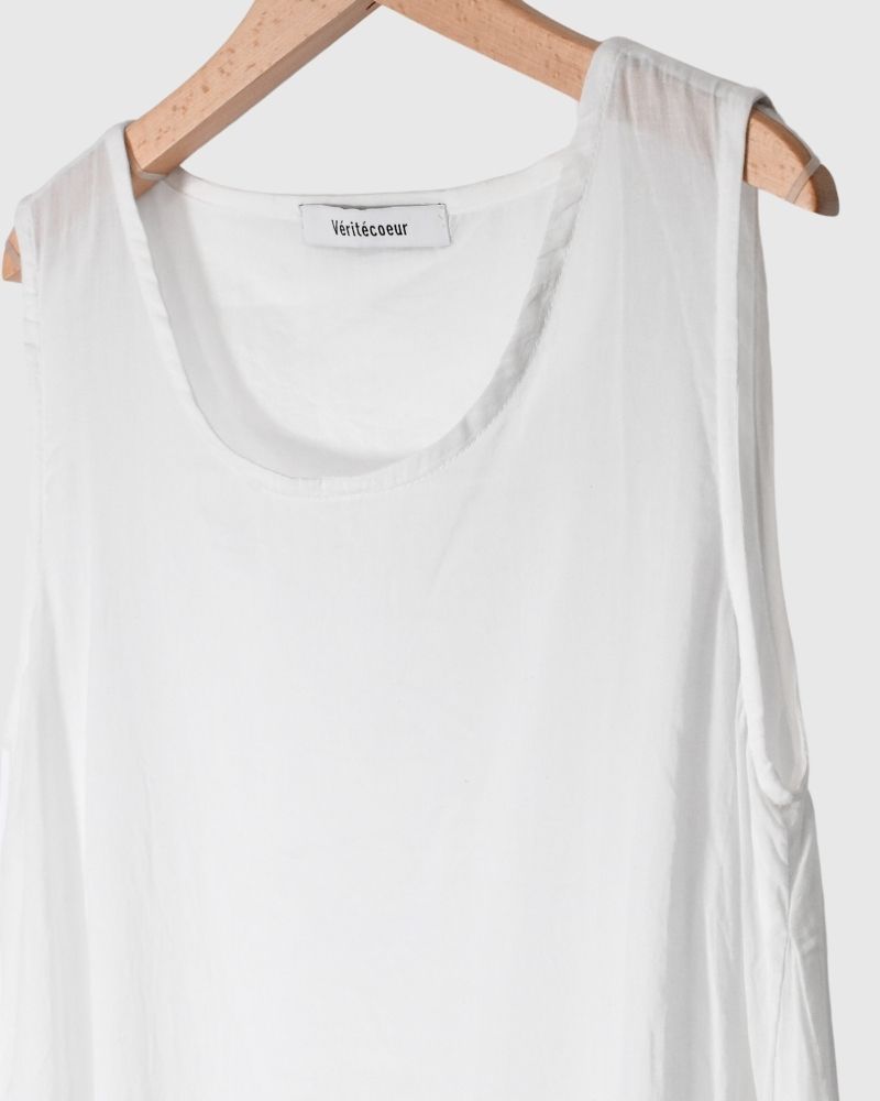 Frill Inner Tunic in White
