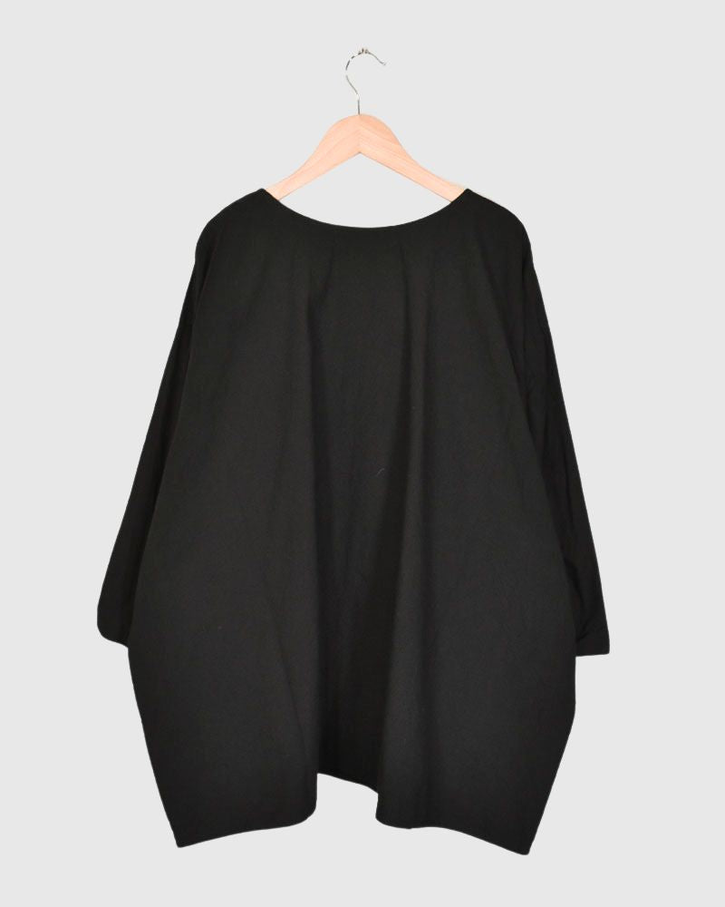 PLAIN TUNIC in Black