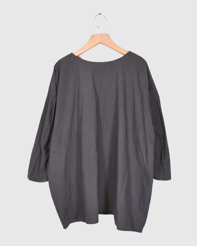 PLAIN TUNIC in CharcoalGray