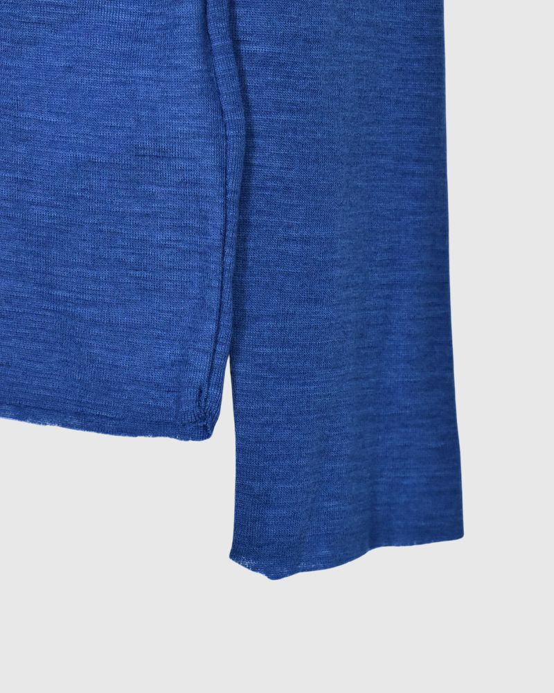 Crew neck slim fit (wool) in RoyalBlue