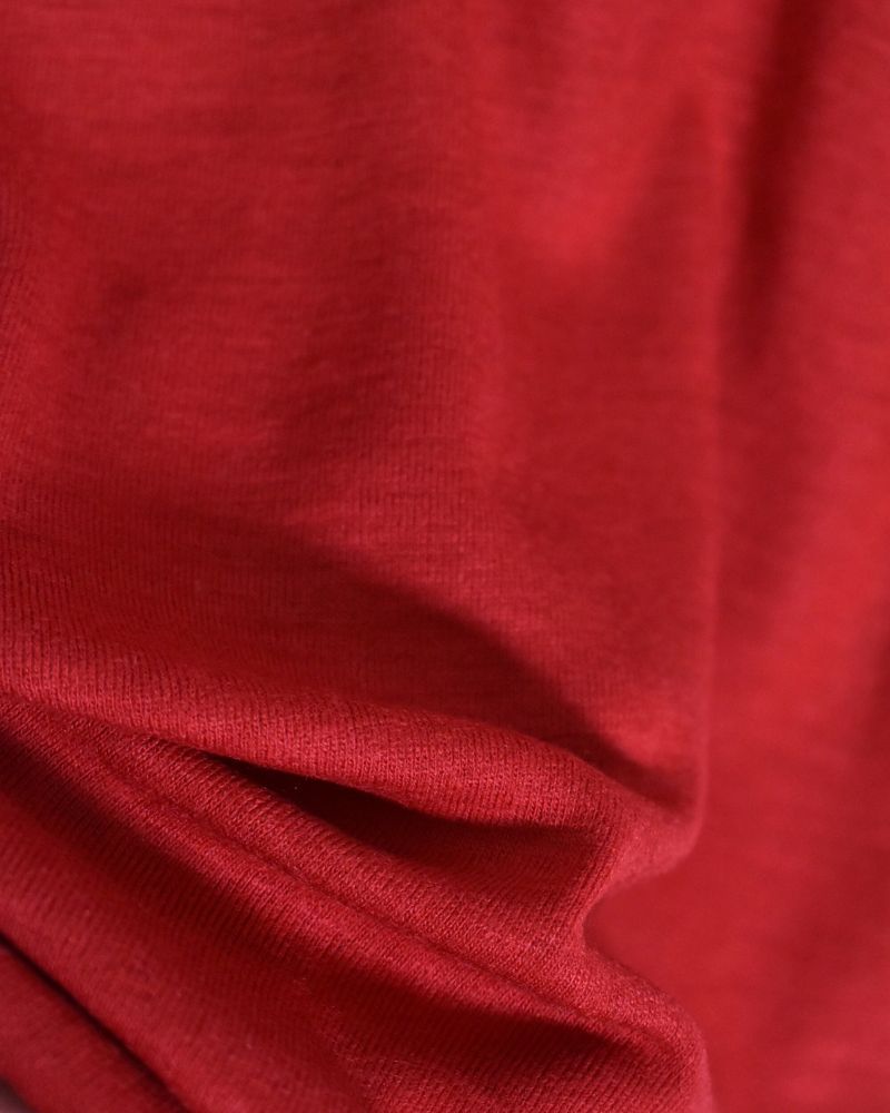 Crew neck slim fit (wool) in Red