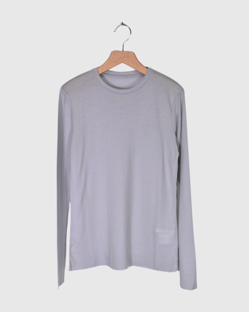 Slim fit crew neck in LightGray