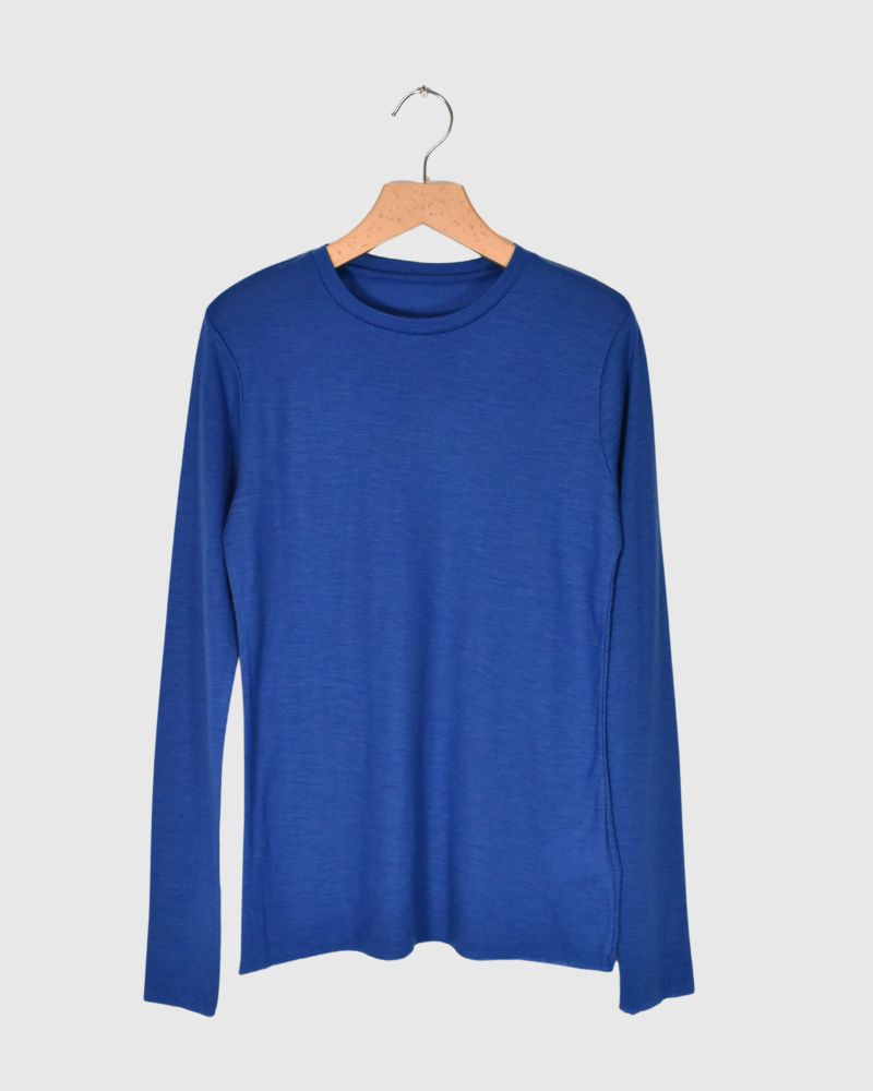 Crew neck slim fit (wool) in RoyalBlue