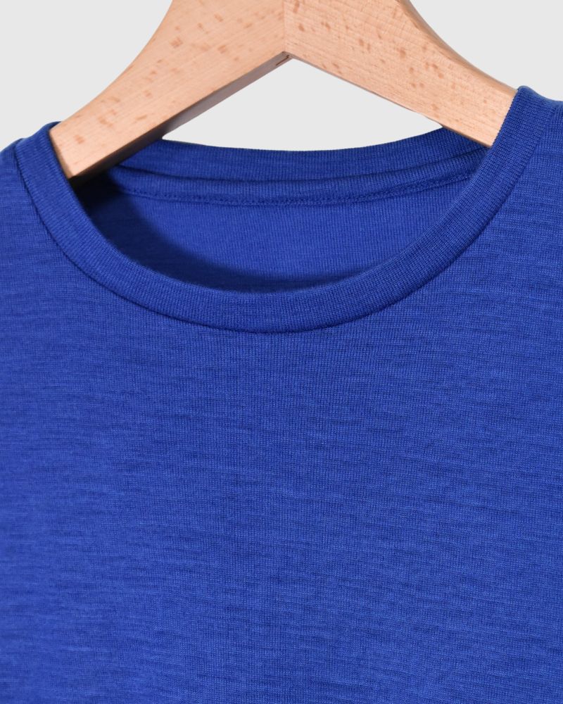 Crew neck slim fit (wool) in RoyalBlue