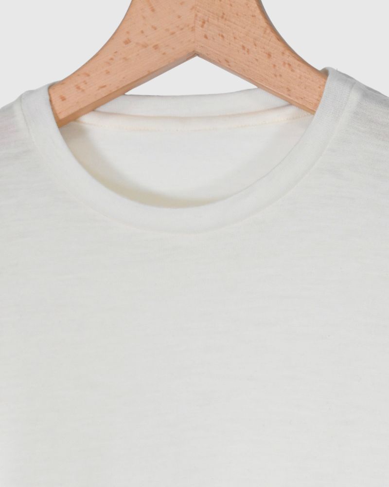 Slim fit crew neck in OffWhite