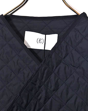 quilted cache-coeur short coat