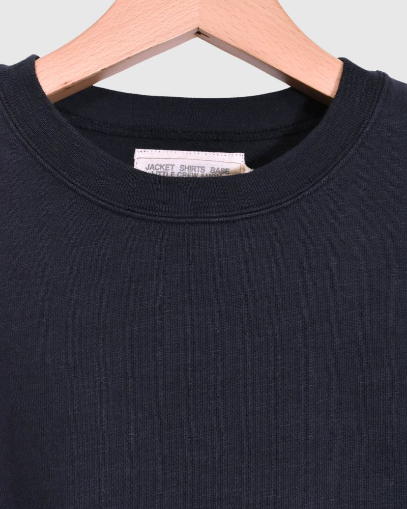 Assymetry Frill Sweat Shirt in Navy