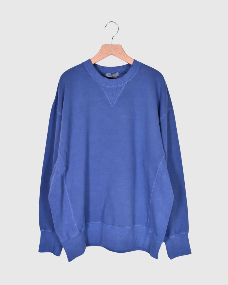 FRENCH TERRY PIGMENT PULLOVER in Blue