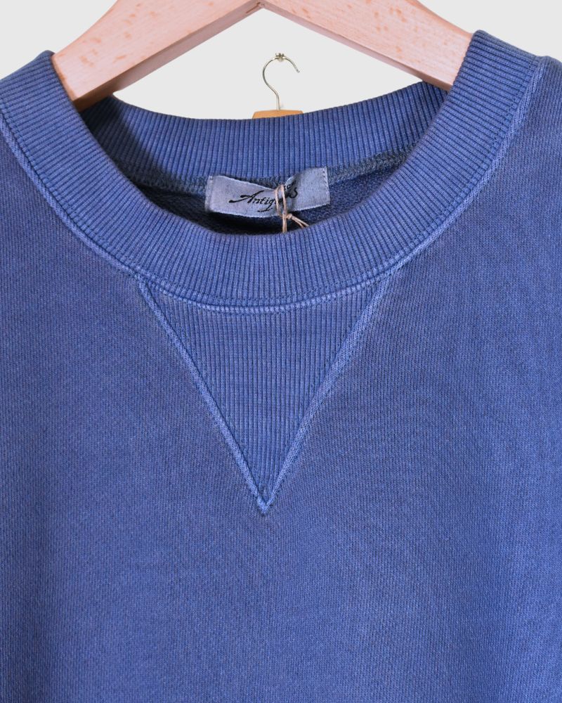 FRENCH TERRY PIGMENT PULLOVER in Blue