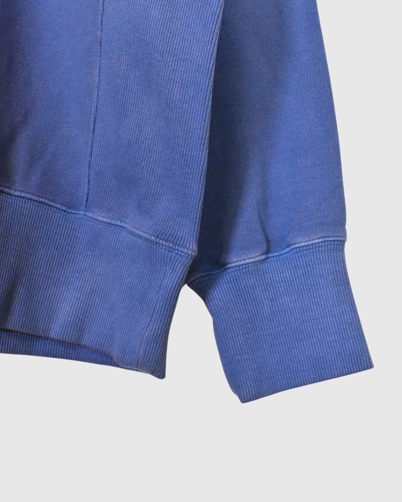 FRENCH TERRY PIGMENT PULLOVER in Blue