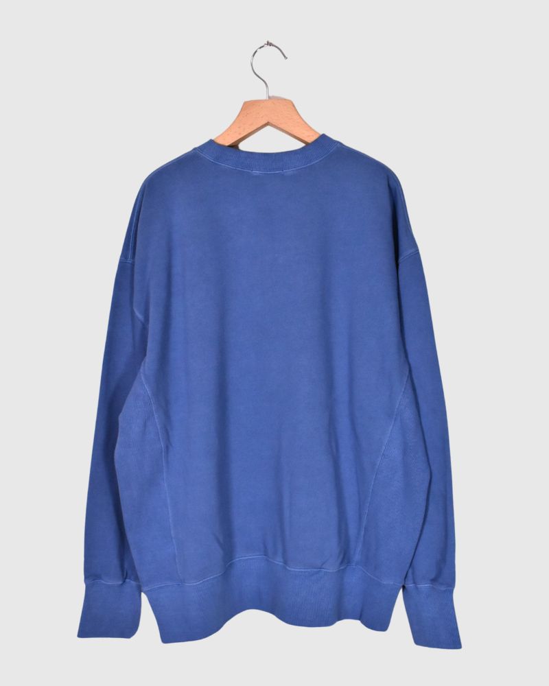 FRENCH TERRY PIGMENT PULLOVER in Blue