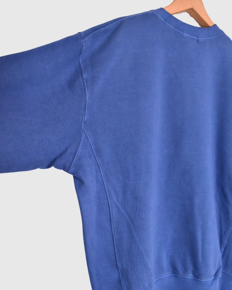 FRENCH TERRY PIGMENT PULLOVER in Blue