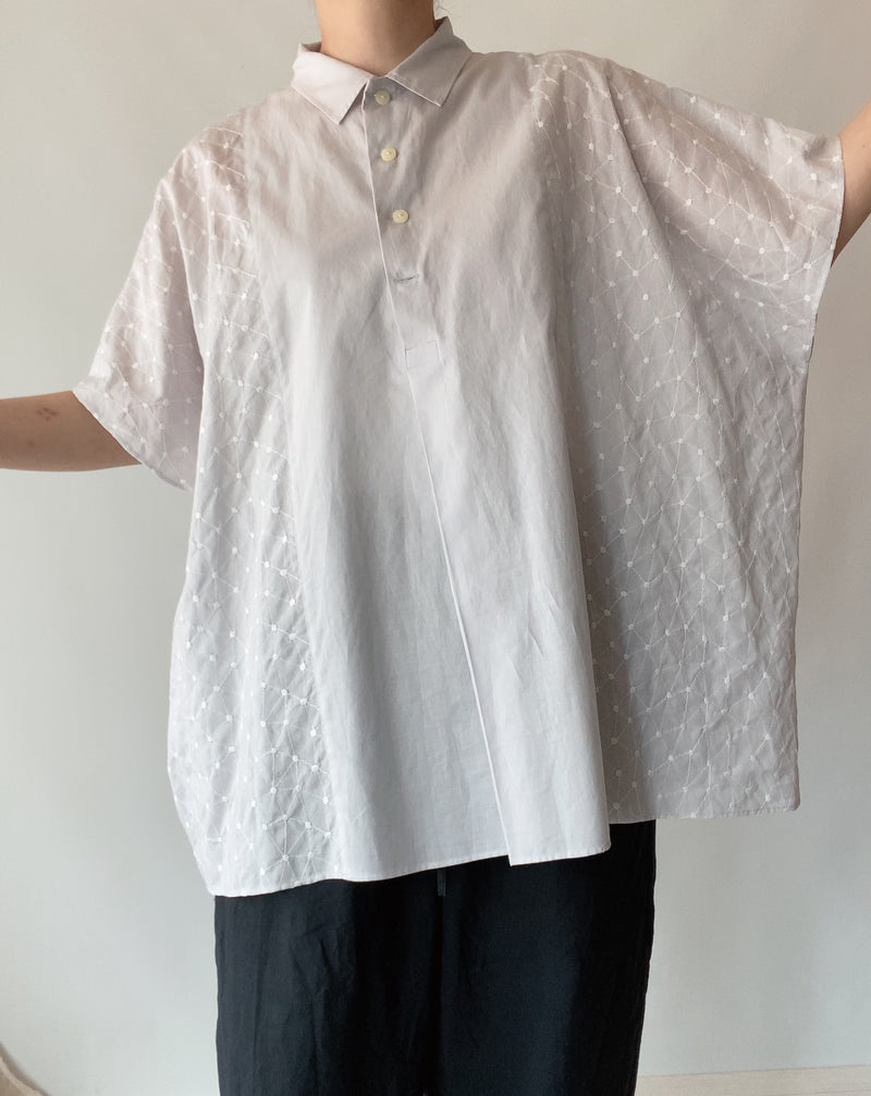 Shirt Collar Box Pullover Embroidered Melukki