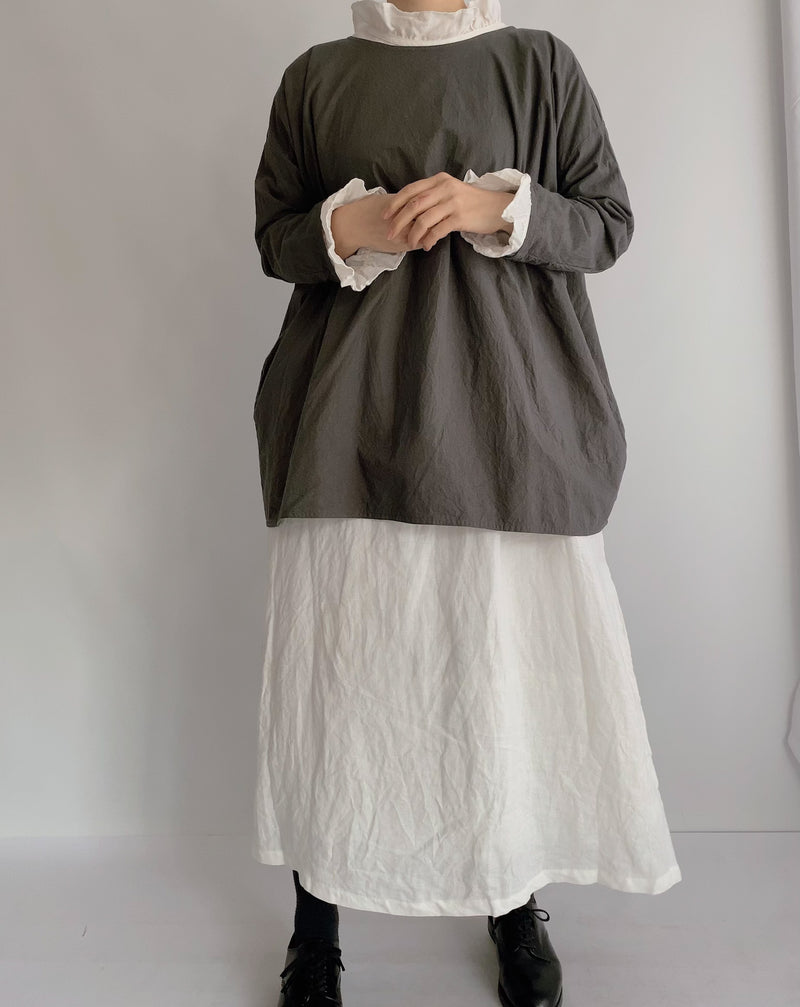 Azumaki Linen Ruffle Dress