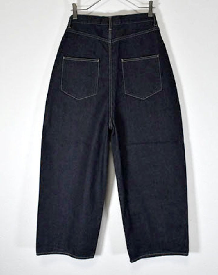 Vintage denim wide pants