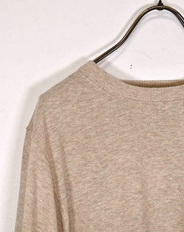 High-twisted cotton knit pullover