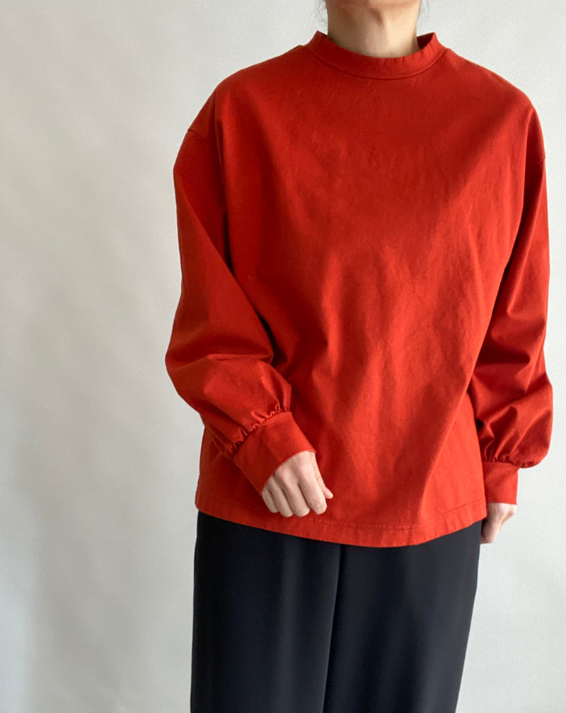 Heavy cotton sheeting pullover